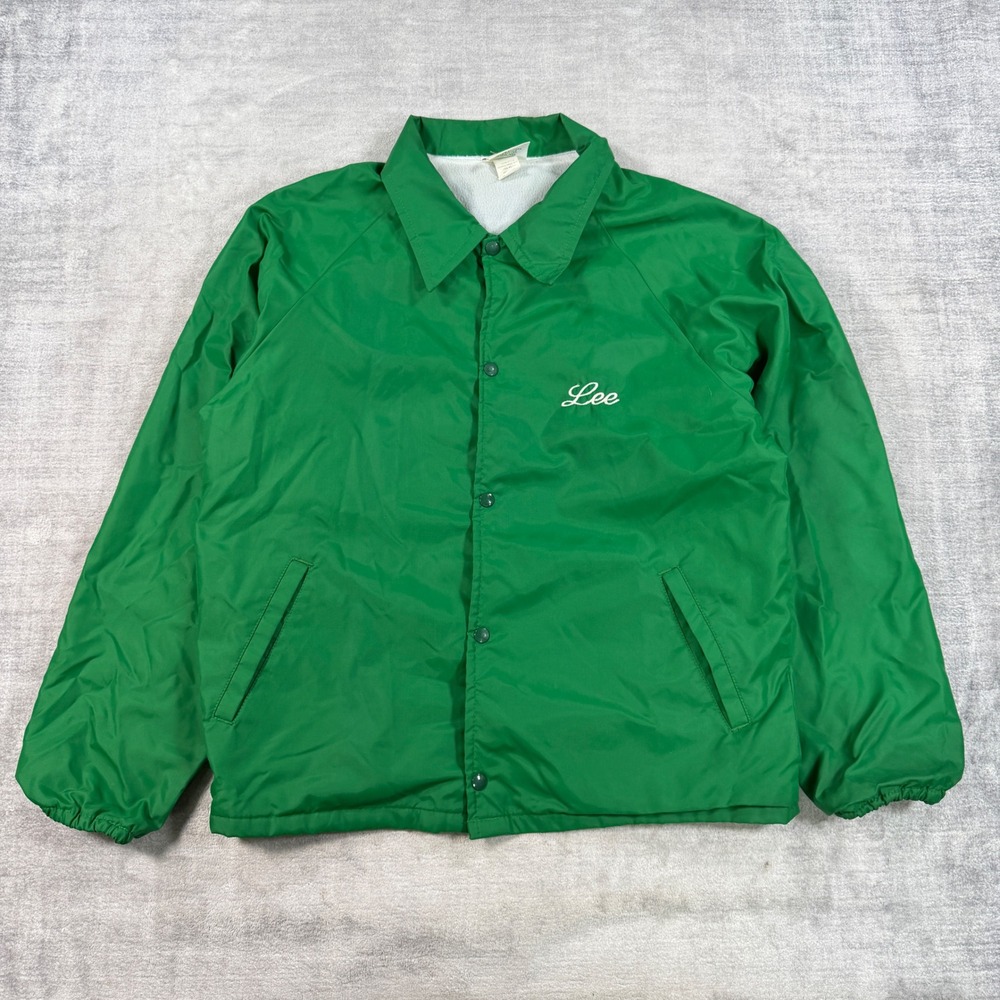 Harvard Clothing Co Jacket Mens Large Green Vintage 80s Riverside Greens Golf
